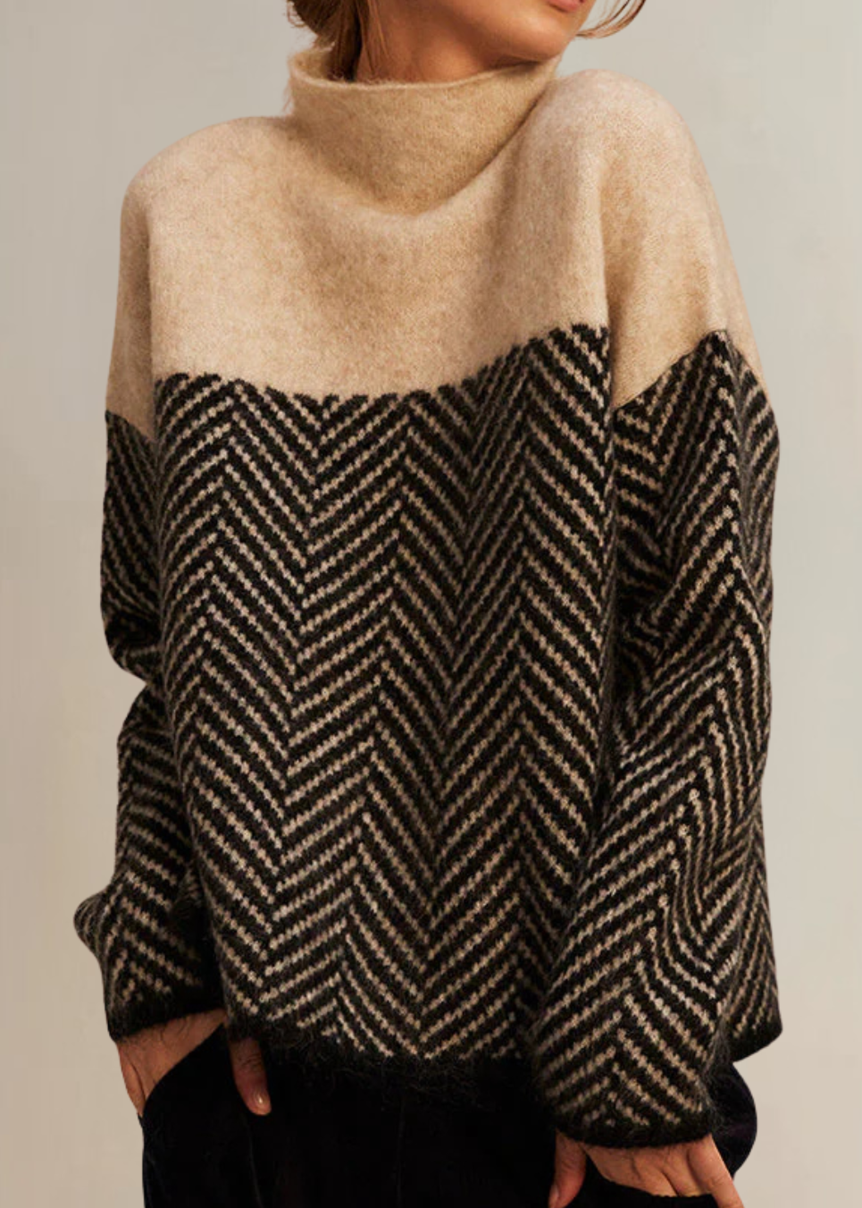 Malene | Elegant rullekravebluse til kvinder