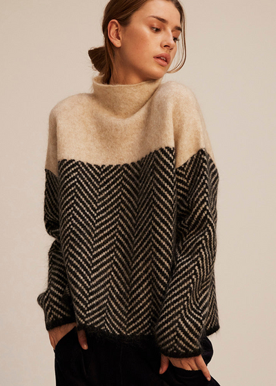 Malene | Elegant rullekravebluse til kvinder