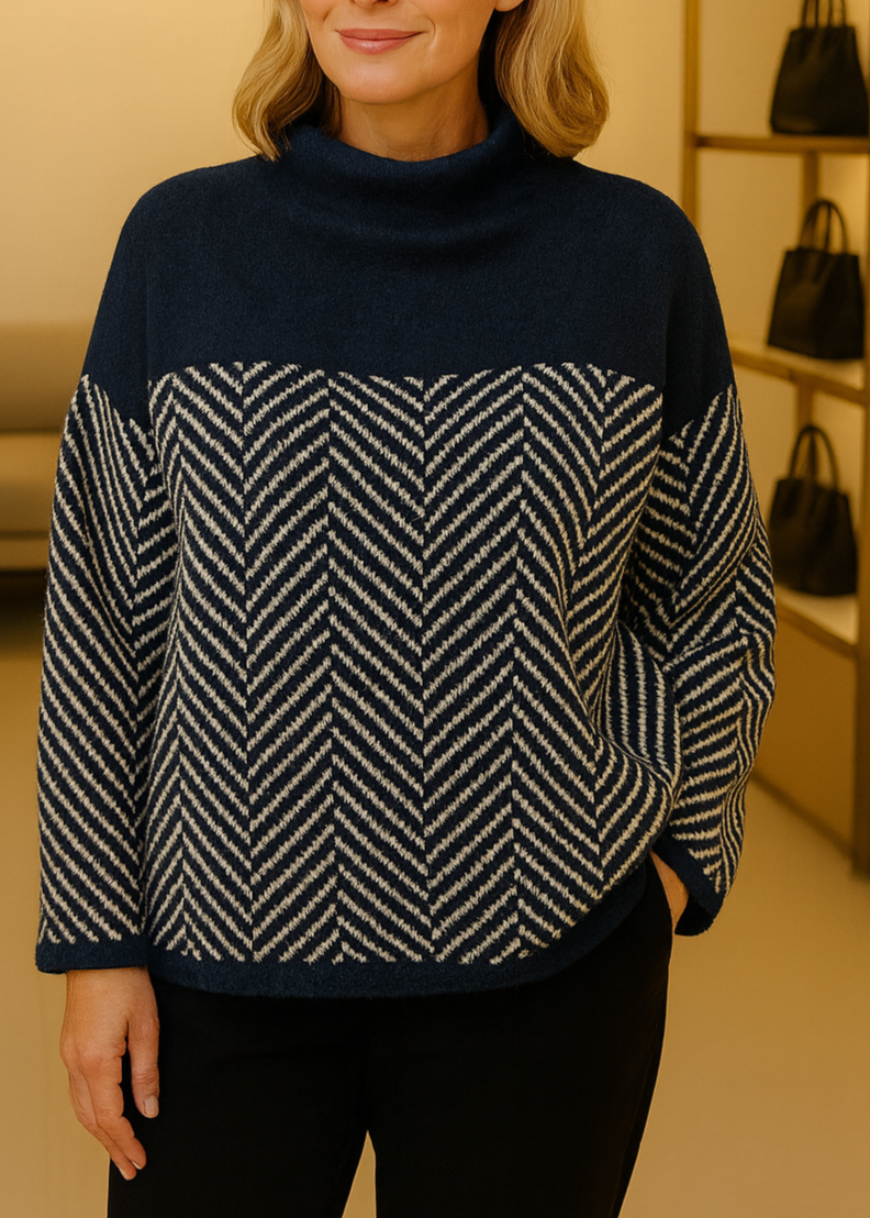 Malene | Elegant rullekravebluse til kvinder
