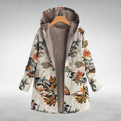Maren™ | Stilfuld fleecejakke med blomsterprint