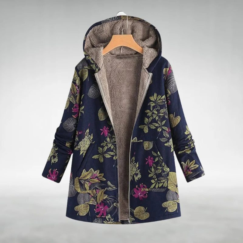 Maren™ | Stilfuld fleecejakke med blomsterprint