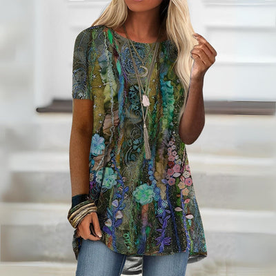 Jasmin | Stilfuld og Casual Printet Top