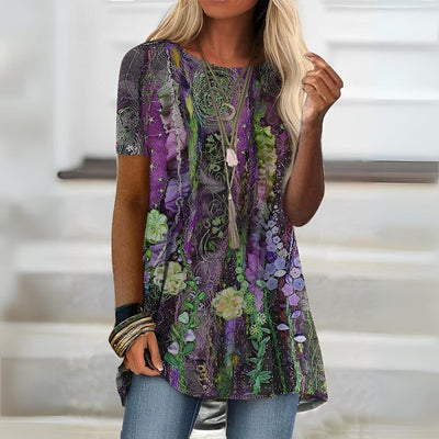 Jasmin | Stilfuld og Casual Printet Top