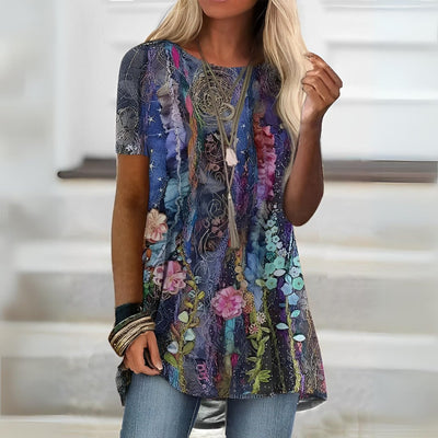 Jasmin | Stilfuld og Casual Printet Top
